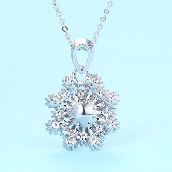 Stunning Snowflakes Swarovski Necklace - Picture 4 of 8